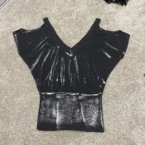 Cold shoulders sweater